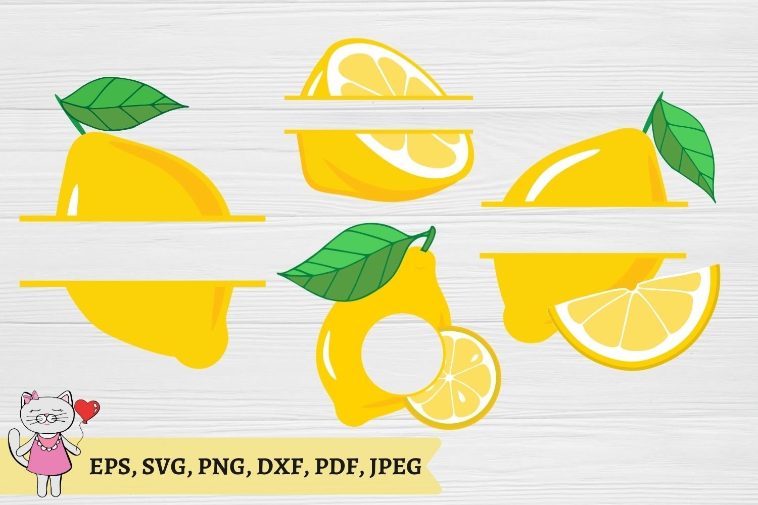 Lemon Monogram SVG, lemon SVG, Monogram Frame 2