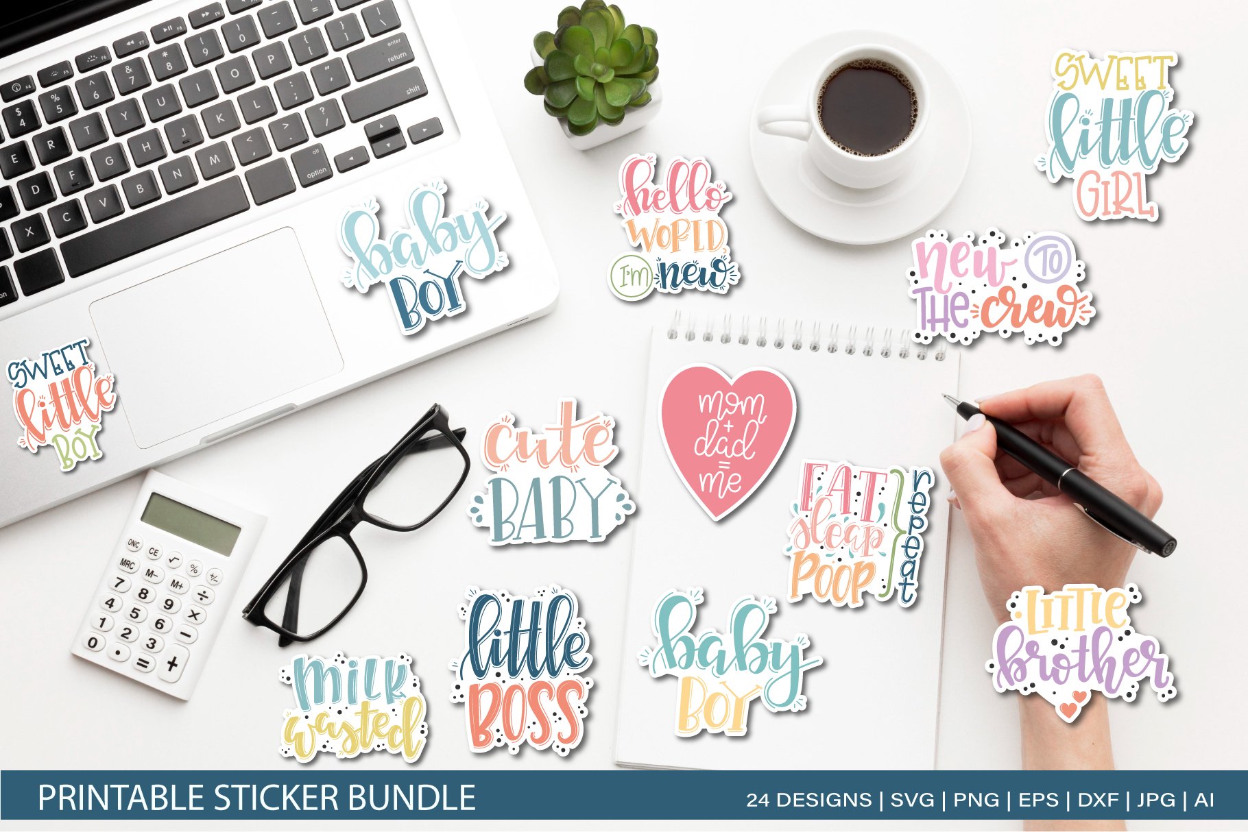Printable Baby bundle svg / Printable Stickers for Cricut 2