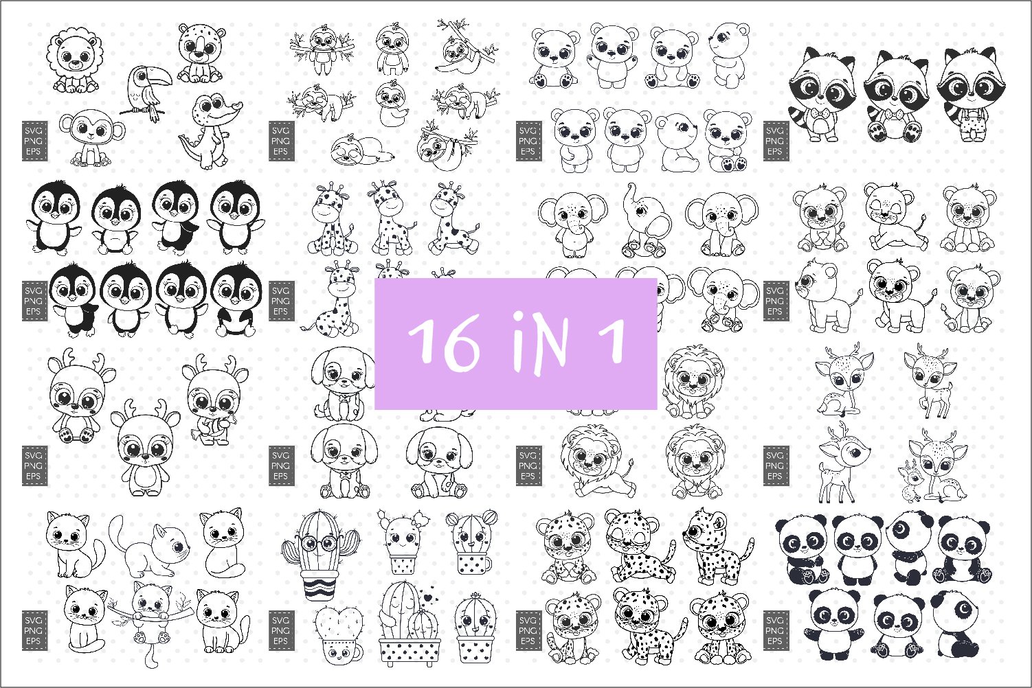Baby animals SVG Bundle, Cute Decor