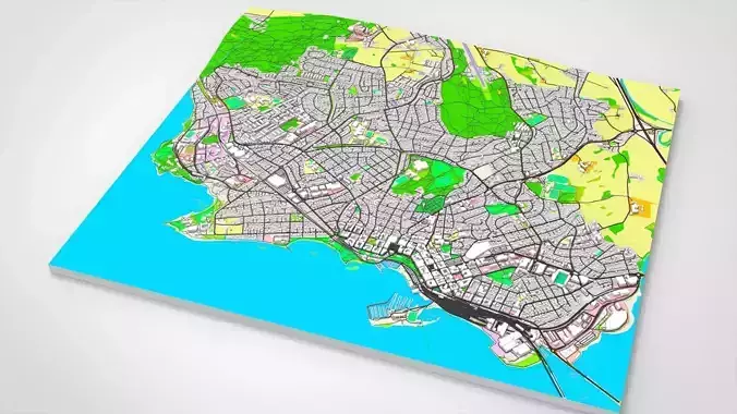 Cityscape Hamar Norway 3D model
