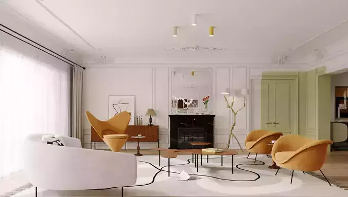 apartment interior scenes       3D model