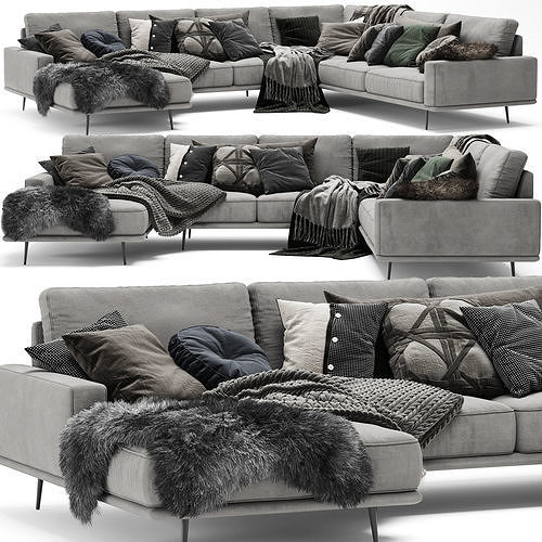 Sofa Collection 03 - 10 Items 3D model 2