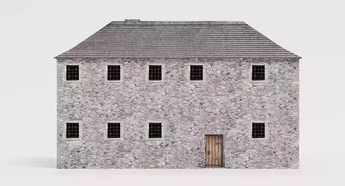 Medieval House - Architectural Prop for Modular Building 3D model 3