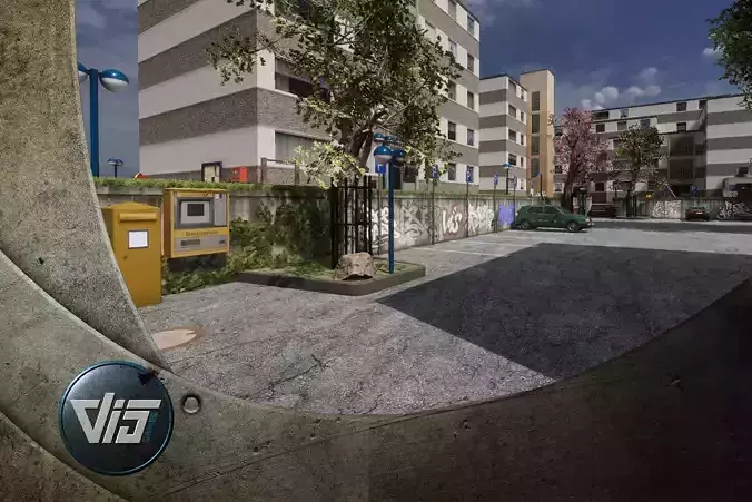 Ghetto Enviroment - Unity3D Low-poly 3D model