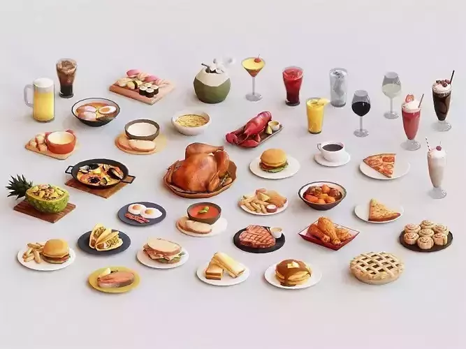 Food G03 3D Model Pack