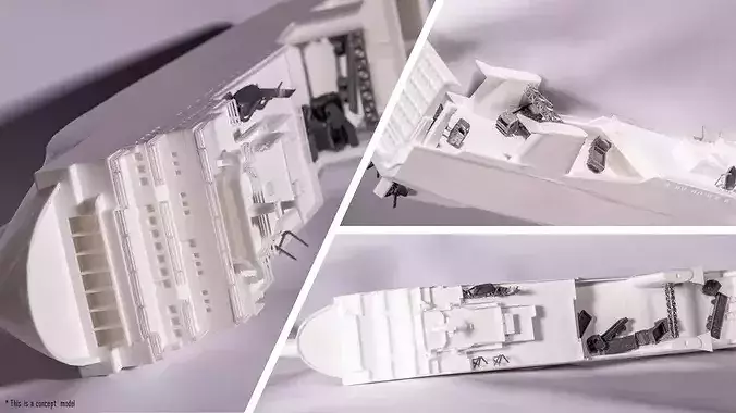 MS Zenobia wreck 3D print model